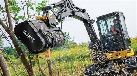 forestry attachments mini excavator|mini excavator with mulching head.